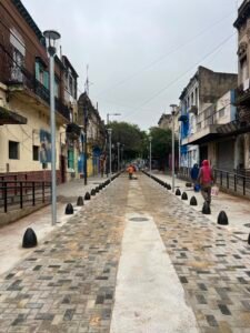 Se terminaron los trabajos en la calle Necochea del barrio de La Boca