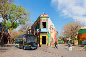 El Bus Eléctrico llega hasta Caminito